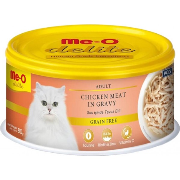 ME-O DELİTE SOS İÇİNDE CHİCKEN JÖJELİ 80GR KONSERVE KEDİ MAMASI